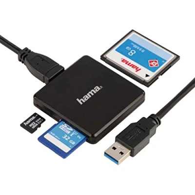 Image of Hama Card Reader 35 in 1 Black multi USB 3.0