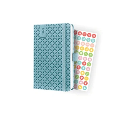 Image of SIGEL J4112 Jolie Weekly planner 2024, hardcover, 9,5 x 15 cm, 174 pages, light Blue