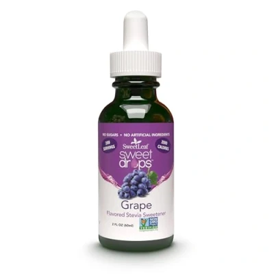 Image of SweetLeaf Sweet Drops Liquid Stevia Sweetener, Grape, 2 Ounce