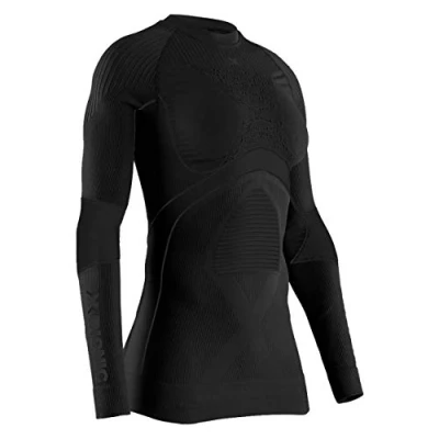 Image of X BIONIC Energy Accumulator 4.0 Round Neck Long Sleeves, Base Layer Functional Shirt for Women, women&#039;s, Ea Wt06W19W, Black/Black, XL