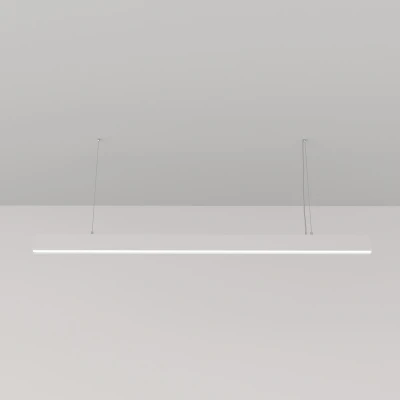 Image of Maytoni BASIS Bar Pendant Ceiling Light White Integrated LED 4000K