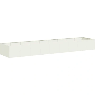 Image of vidaXL Planter White 360x80x40 cm Steel