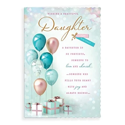 Image of Piccadilly Greetings Avant Garde Studios Birthday Card Daughter 9 x 6 inches