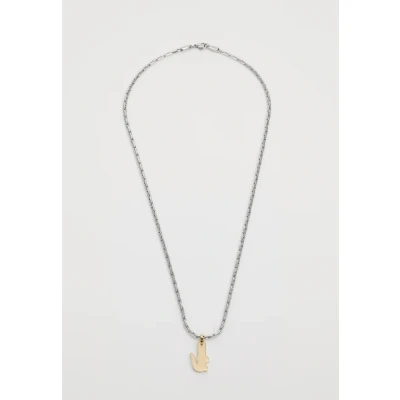 Image of Lacoste Arthor Unisex Necklace silvercoloured/goldcoloured, Size: One Size, Silver/coloured/gold/coloured