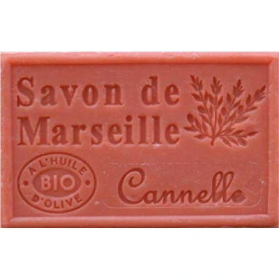 Image of SAVON DE MARSEILLE 125g, French Soap, Vegetable Soap (Cinnamon (Cannelle))