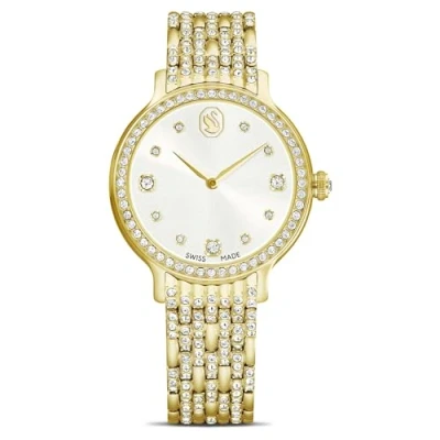 Image of Swarovski Imber Watch, Swiss Made, Metal Bracelet, Gold Tone, Tone Finish