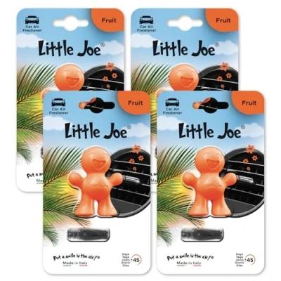 Image of Little Joe Standard Car Air Freshener, 45 Day Long Lasting Fragrance, Scented Vent Clip for Interior Home &amp; Office 4 Pack Fruit Scent
