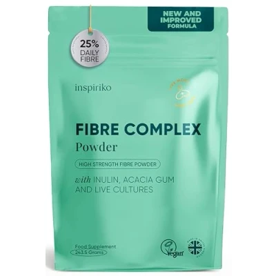Image of 15g Soluble Fibre Supplement 50% NHS Daily Fibre. 6 in 1 Powder Inulin, Acacia Gum, 2 Billion CFU Probiotics. Tasteless Prebiotics for Gut Health, 240 Grams