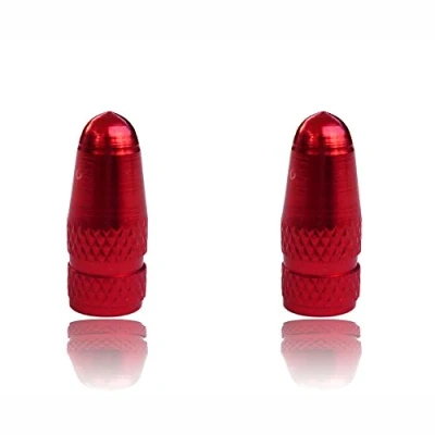 Image of OEM Red presta Bike dust caps lightweight cycle valve