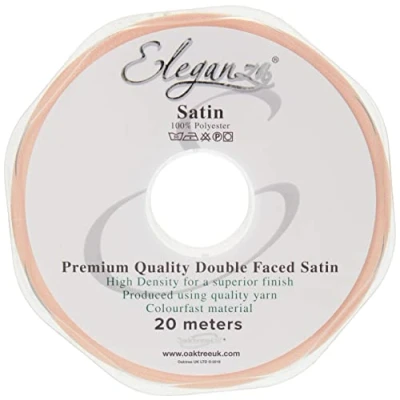 Image of ELEGANZA Double Faced Satin 10mm x 20m Champagne Gold No.64, 10 mm 20 m
