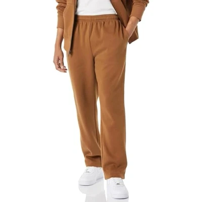 Image of Amazon Essentials Men&#039;s Fleece Open Bottom Sweatpant (Available in Big and Tall), Toffee Brown, S
