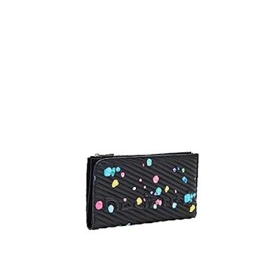 Image of Desigual Women Mone_splatter23 INES bi fold Wallet, Black, 18.5
