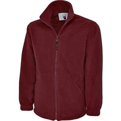 Image of Uneek Uc601 Premium Full Zip Micro Fleece Jacket Maroon 2xl