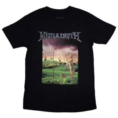 Image of Rock Off officially licensed products Megadeth Youthanasia Tracklist T Shirt M Black