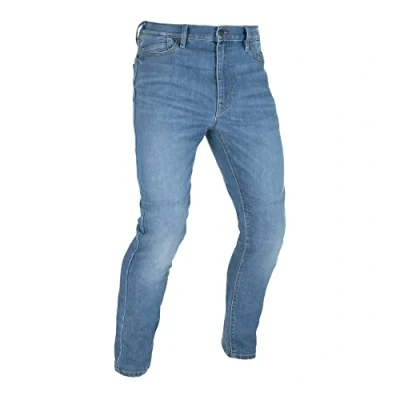 Image of Oxford Men&#039;s Original Approved AA Jeans Straight Motorcycle Protective Denim Trousers, Mid Blue, 32/30