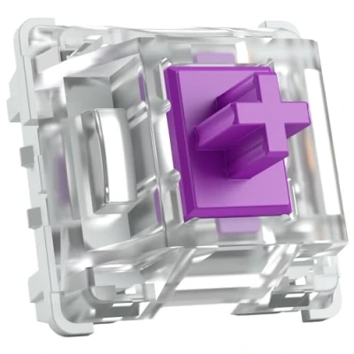 Image of Glorious Gaming 120x Kailh Mechanical Keyboard Switches (Pro Purple) Tactile &amp; Smooth, 50g Actuation Force, Pro Switches, 3 Pin Mount, SMD LED Compatible Purple