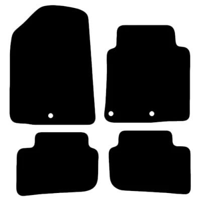Image of Carsio Carpet Car Mats For Hyundai Ioniq HYBRID 2020+ Onwards Tailored Fit Floor Mat Set Complete Accessory Black Custom Fitted All Weather, Anti Slip Backing &amp; Trim