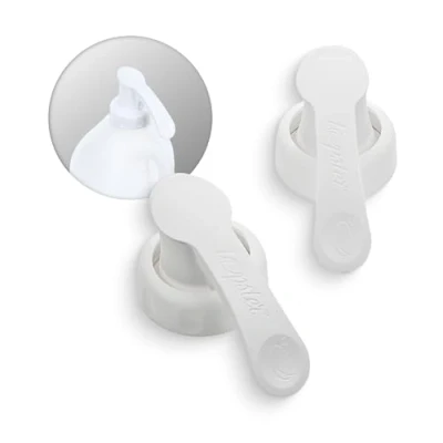 Image of Topster Milk Top Pourers (White) Bottle for Plastic Bottles, Semi Skimmed Eliminates Spillage, Mess &amp; Drips Around The Kitchen Fridge, (2 Pack)