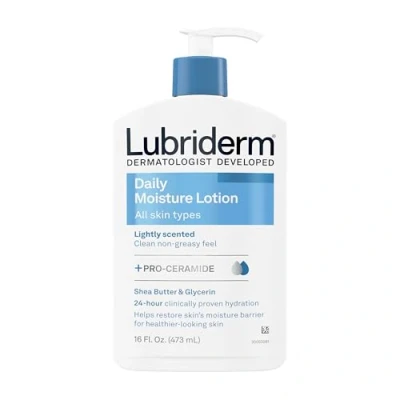 Image of Lubriderm Daily Moisture Lotion For Normal To Dry Skin, 16 Fl. Oz. (Pack of 6)