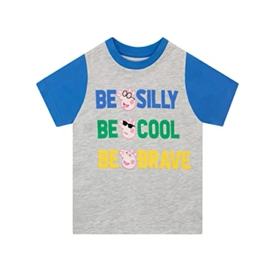 Image of Peppa Pig T Shirt George Boys&#039; Shirts 100% Cotton Tshirt for Kids Multicolour 4 5 Years