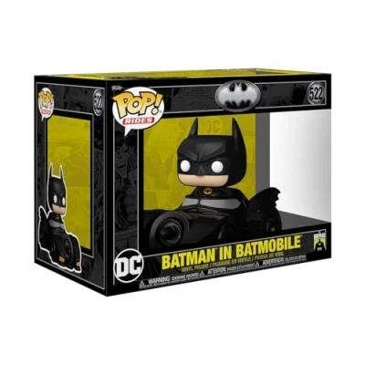 Image of Funko Pop! Rides Deluxe: BM 85th Batman With Batmobi 1989 Collectable Vinyl Figure Gift Idea Official Merchandise Toys for Kids &amp; Adults Movies Fans Model Collectors