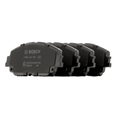 Image of 0446533480 Brake pad set BOSCH 0 986 424 899 Low Metallic with anti squeak plate, mounting manual TOYOTA: RAV4 V, LEXUS: ES VII, UX