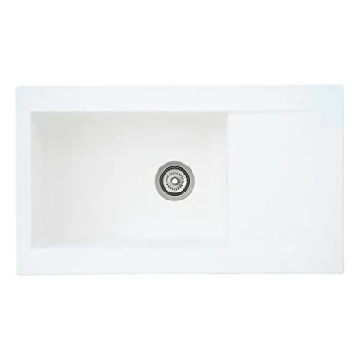 Image of respekta Sink, White, 86 cm