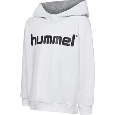 Image of hummel Children&#039;s HMLGO KIDS COTTON LOGO HOODIE Hooded Pullover, White, 164
