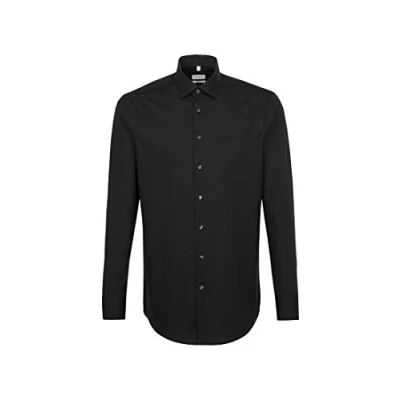 Image of Seidensticker Men&#039;s Business Shirt Regular fit Non Iron Kent Collar Long Sleeve 100% Cotton
