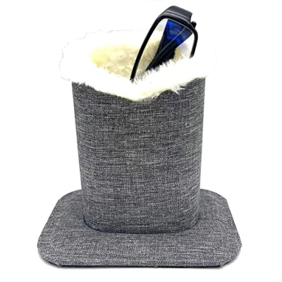 Image of Spacmirrors KOSTOO Eyeglasses Holder, Protective Sunglasses Household Holder Stand Case for Home Office and School (Flax Gray)