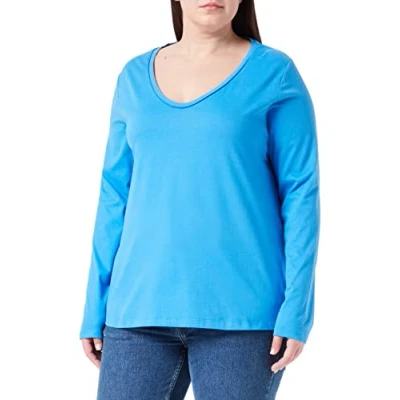 Image of s.Oliver Women&#039;s T Shirts Long Sleeve, Blue 5547, 6