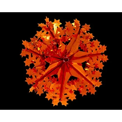 Image of Foil Garland Snowflake Star Christmas Hanging Decoration Wall Ceiling Xmas Deco (Copper)