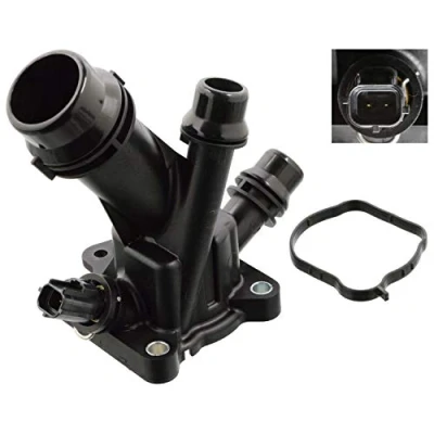 Image of 31293556 Engine thermostat FEBI BILSTEIN 104762 90C with seal housing VOLVO: XC60 I, S60 II, XC70 II Estate