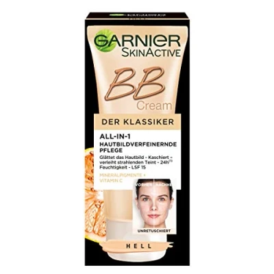 Image of Garnier BB Cream 5 in 1 Blemish Balm SPF 15 with Vitamin C Complex and Mineral Pigments Miracle Skin Perfector Light 50ml