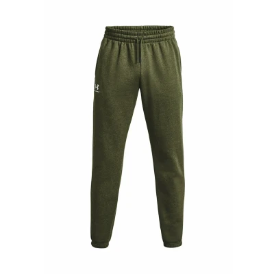 Image of Under Armour Mens Essential Fleece Joggers Green L