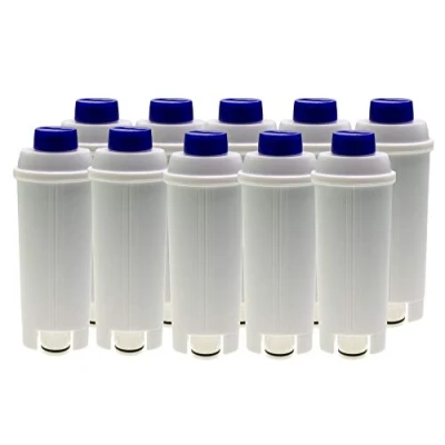 Image of 10 x Water Filter Compatible with DeLonghi Fully Automatic Coffee Machines Autentica ECAM23 Dedica Dinamica Eletta ESAM6720 Maestosa Perfecta PrimaDonna Magnifica S, Identical to DLSC002 (14465)