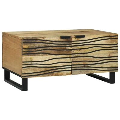 Image of vidaXL Coffee Table 80 x 50 40 cm, Solid Mango Wood