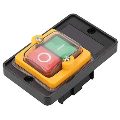 Image of Push Button Switch,AC220V/380V 10A Waterproof ON/Off Switch Without Box for Mechanical Equipment