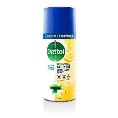 Image of Dettol All In One Disinfectant Spray Lemon Breeze 400ml
