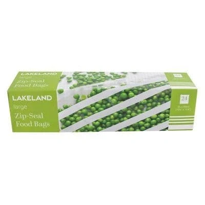 Image of 24 Lakeland Zip Seal Food Storage Bags 26 x 29cm