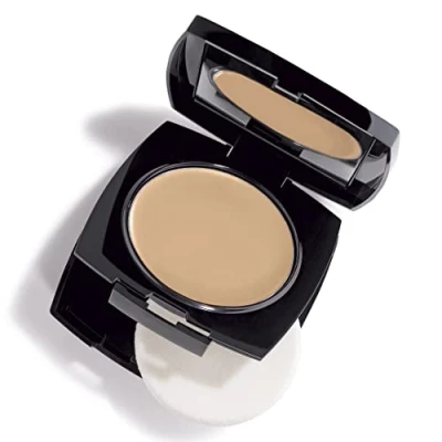 Image of Avon True Flawless Cream To Powder Compact 3 in 1 Concealer, Foundation &amp; Warm Ivory Blue IQ Colour Technology