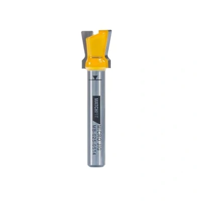 Image of MICROJIG Matchfit MB 025 0514 Dovetail 1/4&quot; Shank 14 X 1/2&quot; Router Bit