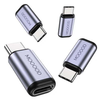 Image of MOGOOD usb c Male to Female Adapter, Support 100W Fast Charging/40Gbps Data Transfer/8K@60Hz Video output, coupler for USB4,Thunderbolt 4/3,Laptop,Steam Dock,Switch,Tablet