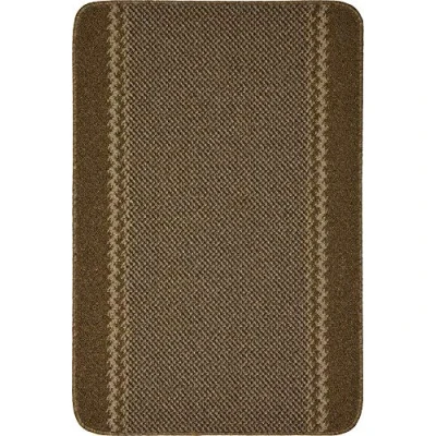 Image of eXtreme HARDWEARING MACHINE WASHABLE KITCHEN UTILITY HALL LONG RUNNER DOOR MAT RUG SEVERAL COLOURS &amp; SIZES (Brown, 100 x 67cm)