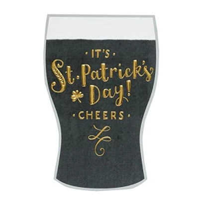 Image of It&#039;s St Patrick&#039;s Day! Guinness Shaped Greeting Card Quality Greetings Cards