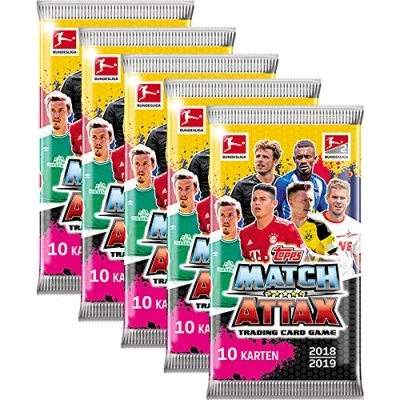 Image of Topps Match Attax Bundesliga 2018/19 5 boosters of 10 cards = 50 pieces