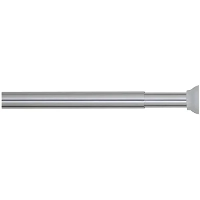 Image of sealskin Telescopic Bath Curtain Bar, Metal, Chrome, 2 x 70 115 cm