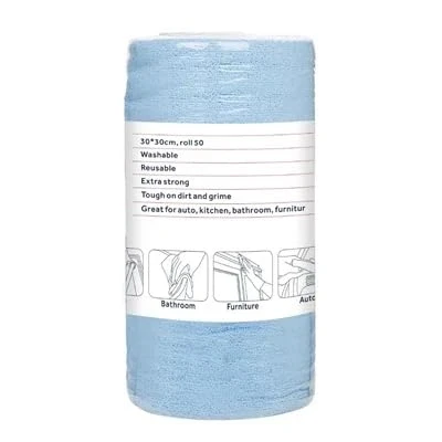 Image of Nisbets Essentials Blue Micro Fibre Cloth 30x30cm (Roll 50)