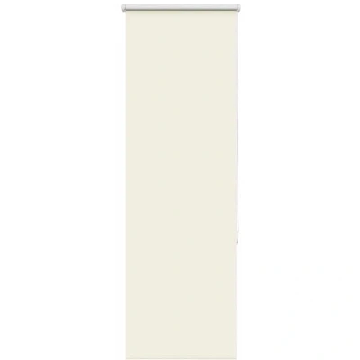 Image of vidaXL Roller Blind Blackout Off White 40x150 cm Fabric Width 35.7 Polyester