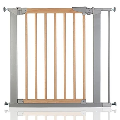 Image of BabyDan True Pressure Avantgarde Baby Safety Stair Gate Silver Beech All Widths (77.5cm 84.4cm)
